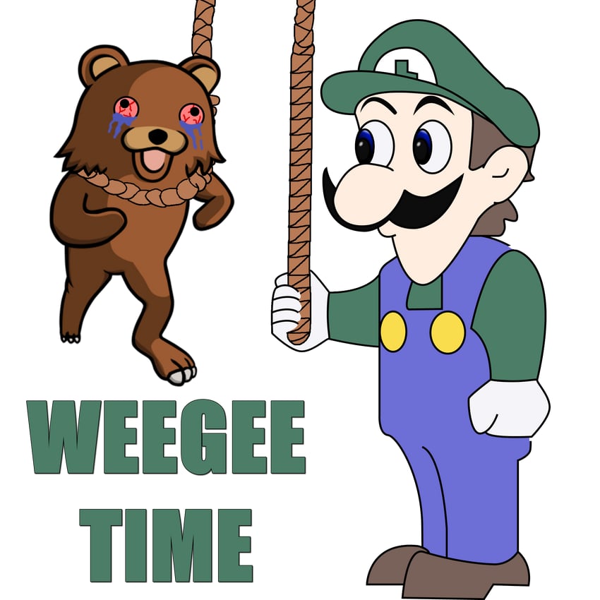 mario, weegee, and pedobear
